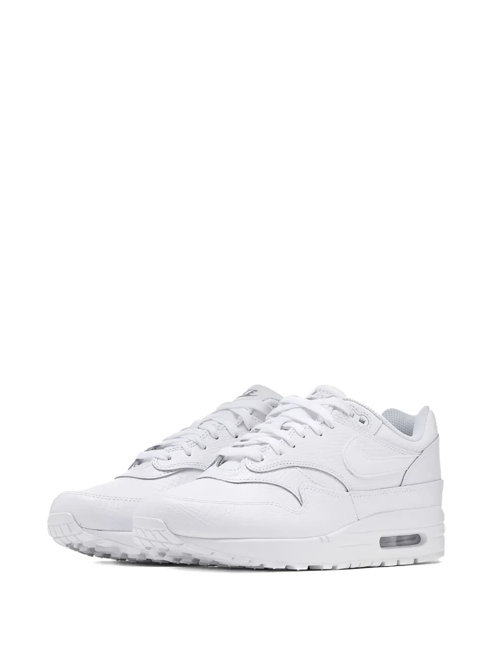 Air Max 1 Premium White Snakeskin Sneakers